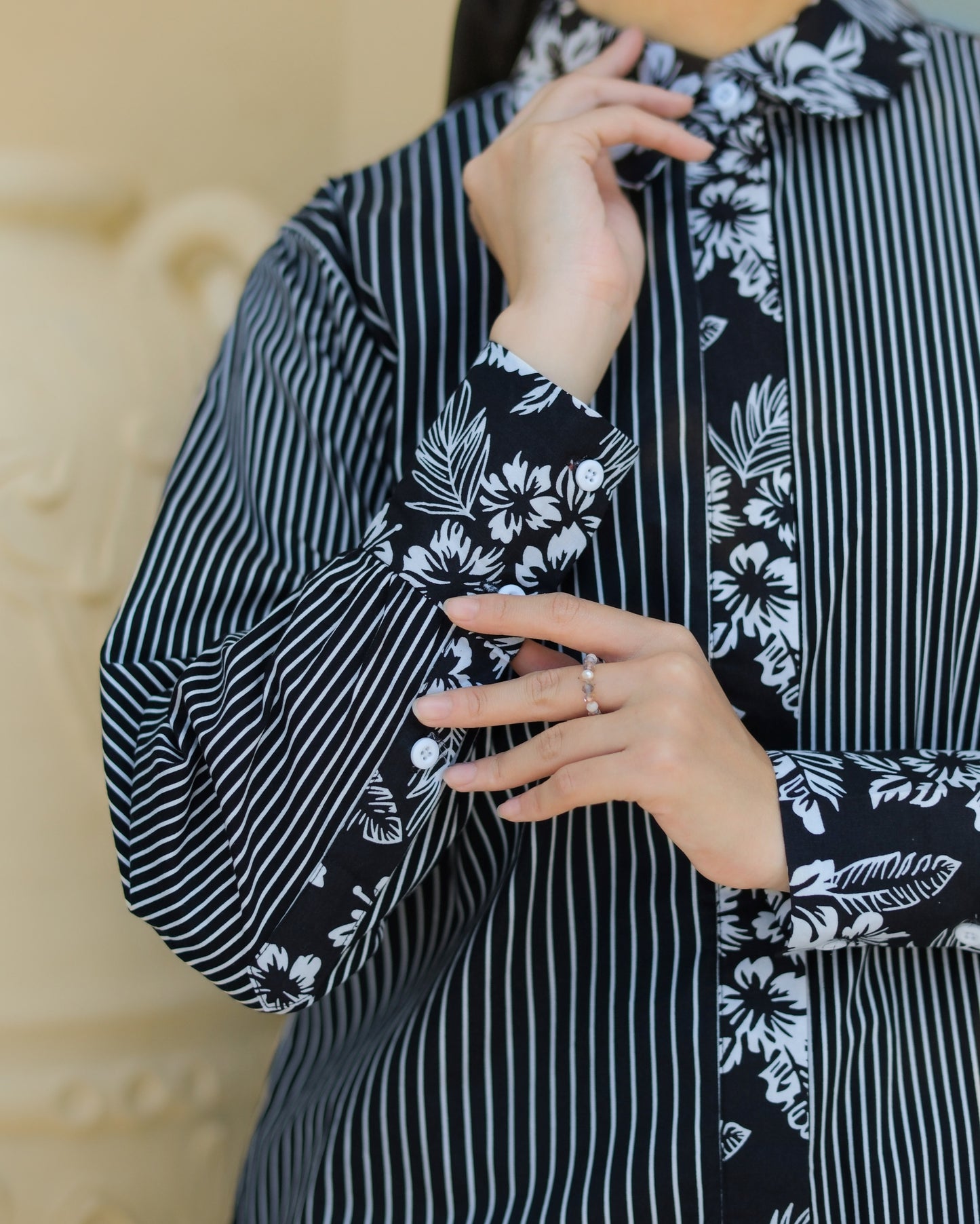 Rachell Striped Black