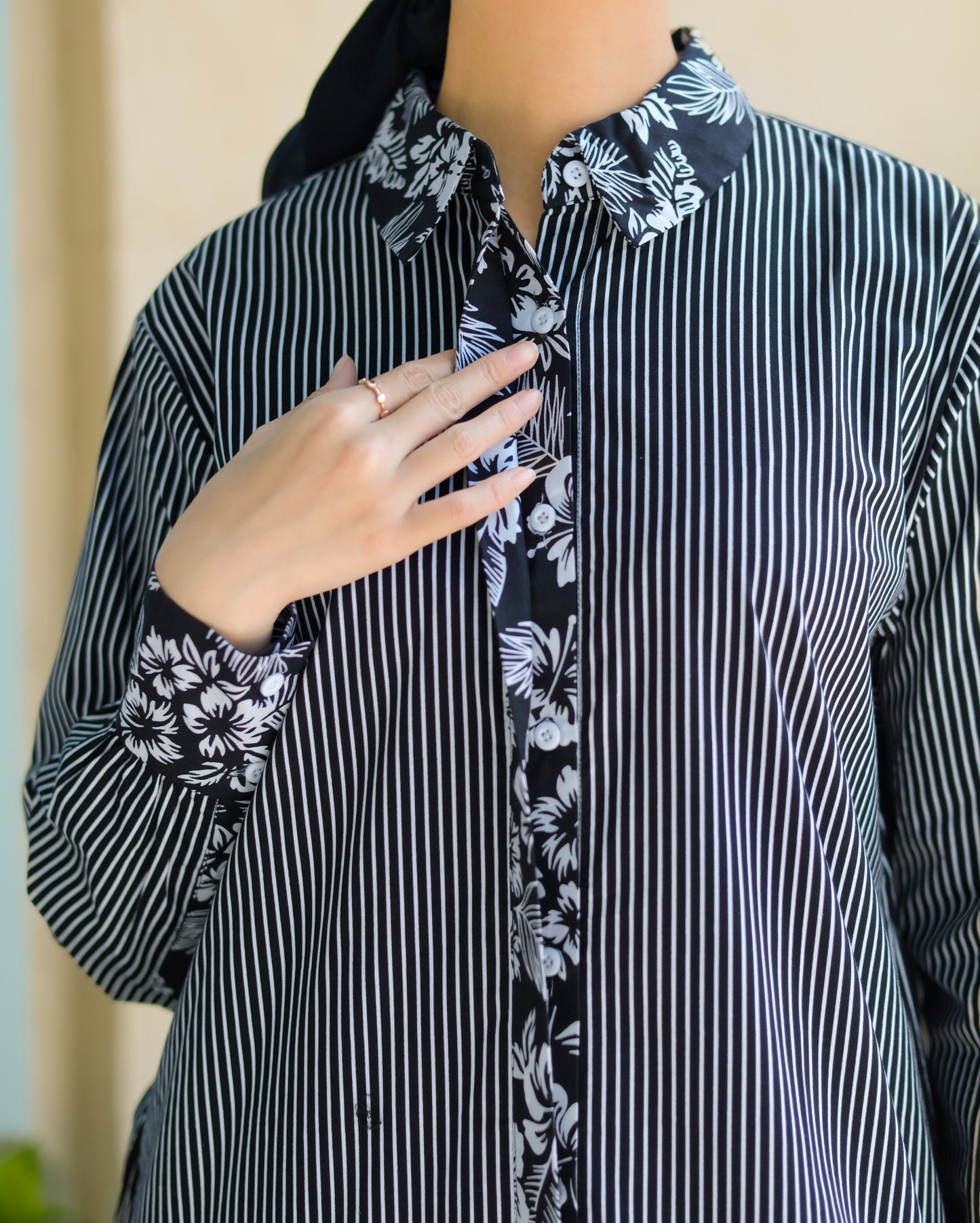 Rachell Dress Striped Black