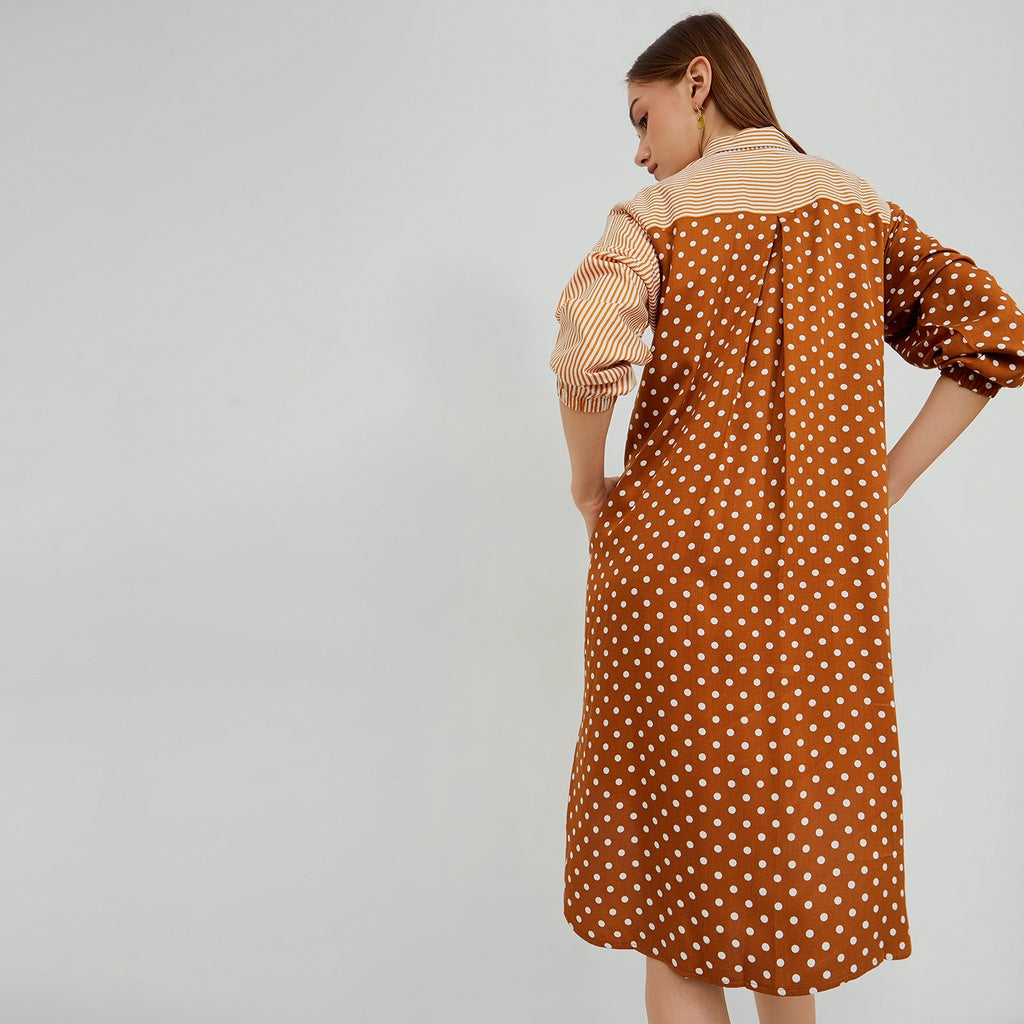 Bechara Shirt Dress Mustard