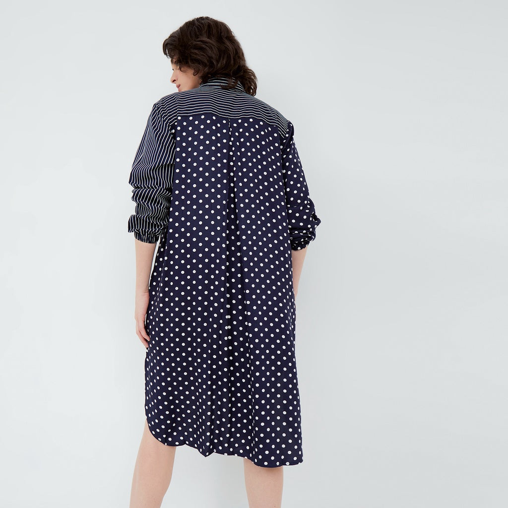 Bechara Navy Shirt Dress