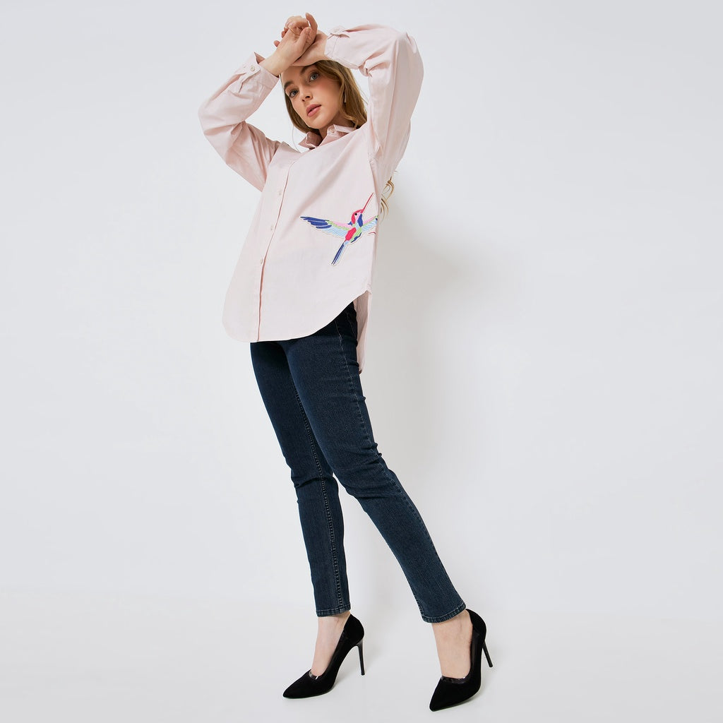 HURI BABY PINK SHIRT