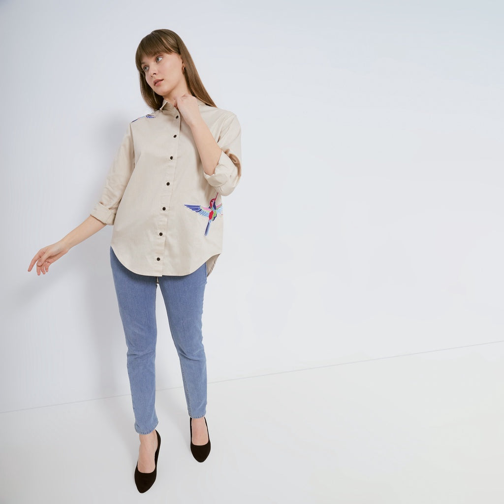 HURI CREAM SHIRT