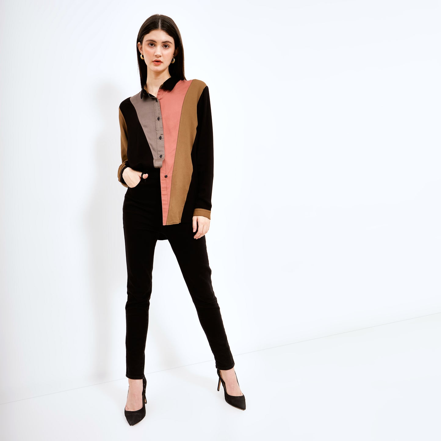 DASHA BLACK - ARMYBROWN TOP