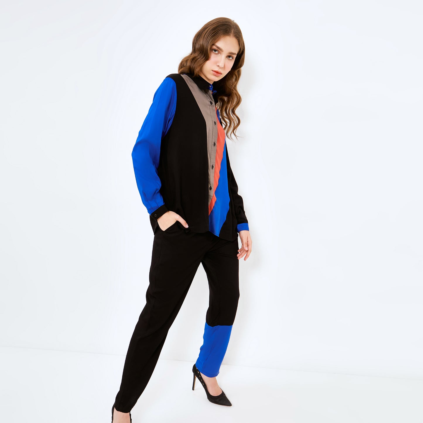 DASHA BLACK - BLUE LONGSET
