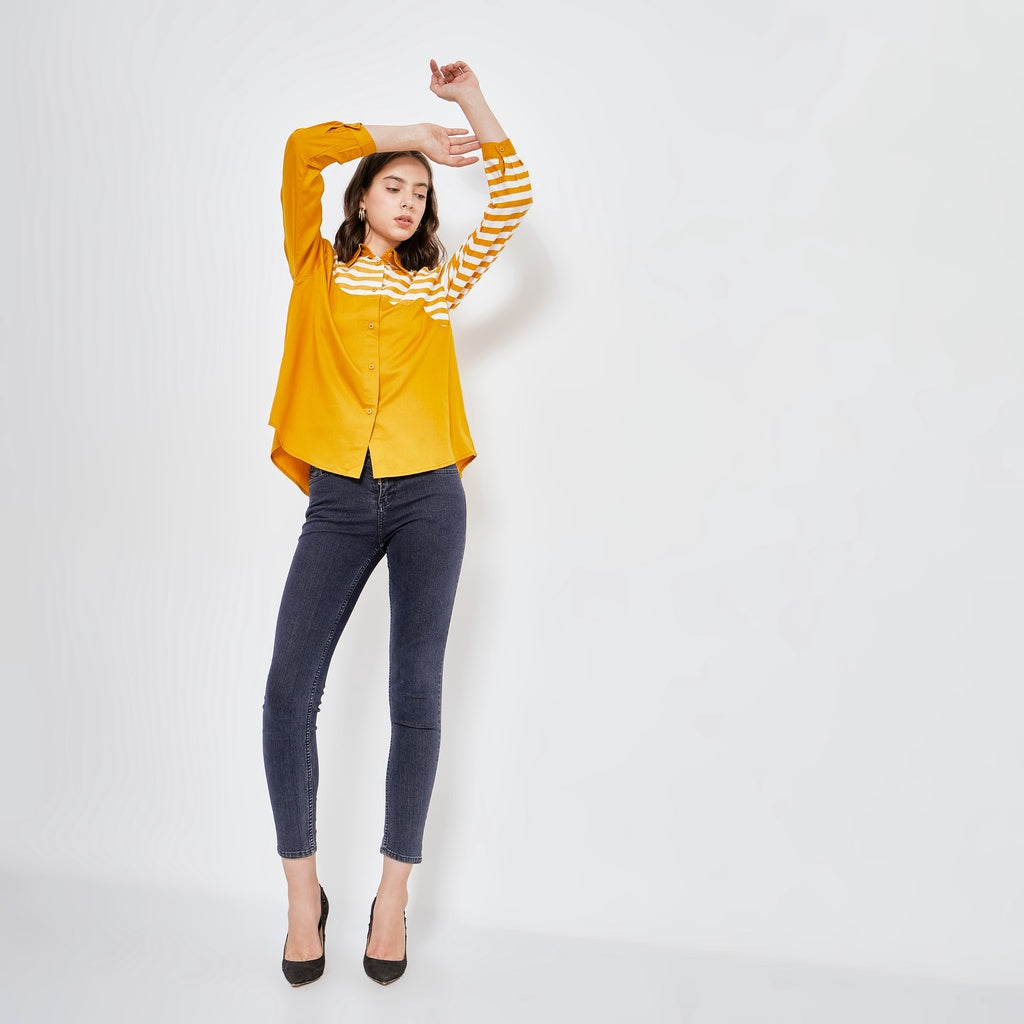 ALLA YELLOW SHIRT / TOP