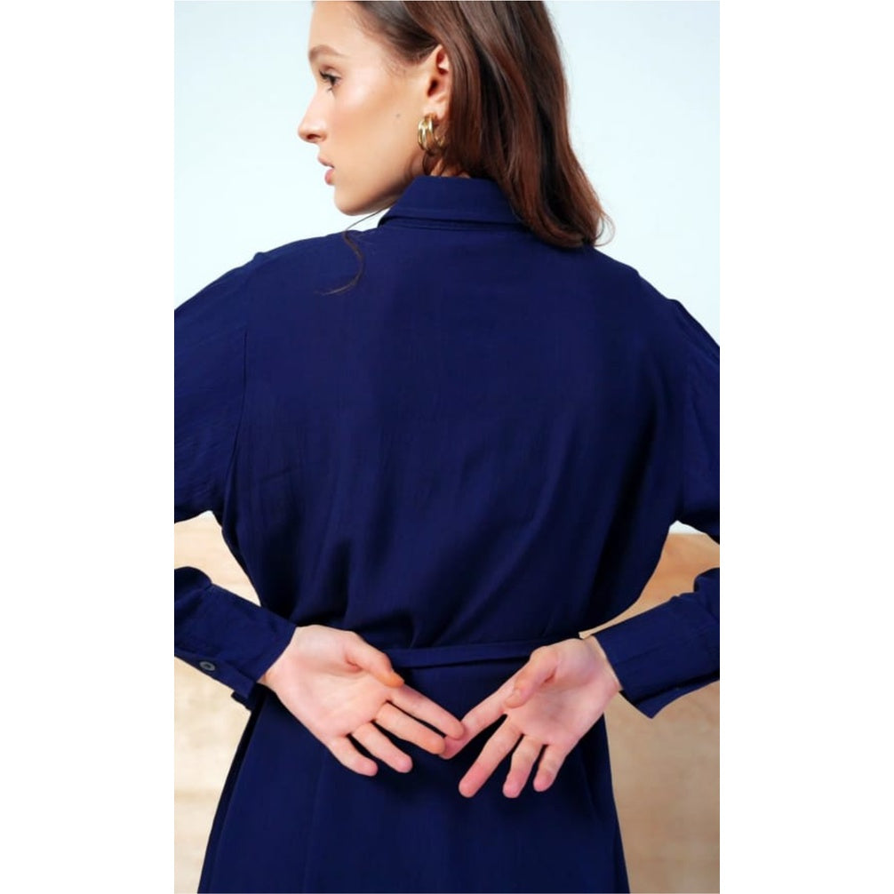 ALEENA  NAVY SET