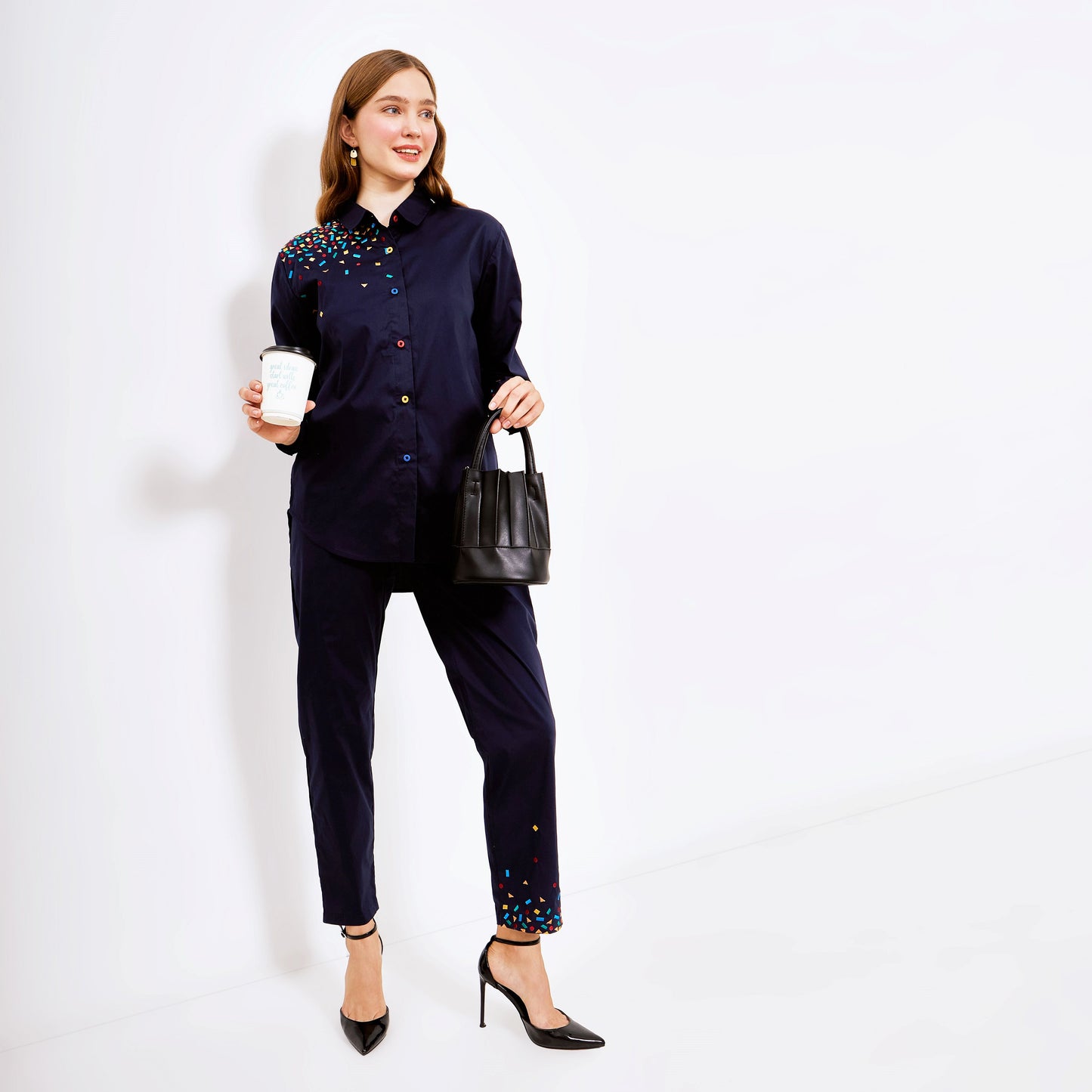 Mille Embro Matching set Navy