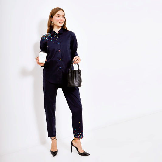 Mille Embro Matching set Navy