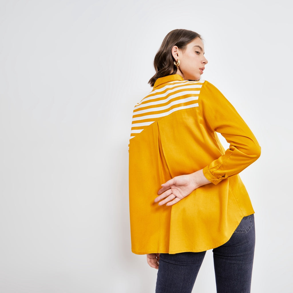 ALLA YELLOW SHIRT / TOP