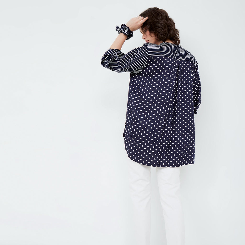 Bechara Navy Top